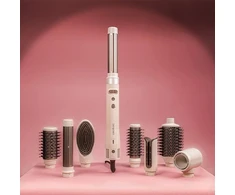 Plaukų suktukas-džiovintuvas Cecotec CeramicCare 8in1 AirGlam Gyro Champagne
