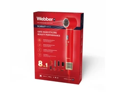 Modeliavimo šepetys Webber Džiovintuvas Garbanojimo žnyplės do Włosów 8w1 DHD7 Jonizacja BLDC Dyfuzor 1300W LCD (05DHD7CZ)