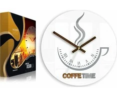 ModernClock Kavos laiko laikrodis ver. II BALTOJI ULKININKYSTĖ