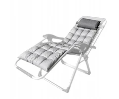 ModernHome Čiužinys gultukui kėdė didelis minkštas 160 cm pilkas be stovo