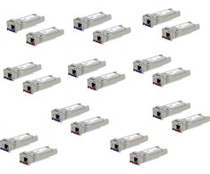 Šakotuvas UBIQUITI UF-SM-10G-S 10Gbps SFP+ 1xLC Single-Mode 1270/1330nm BiDi 10km - 20-Pack
