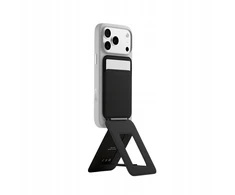 Dėklas Moft Movas Snap Tripod MagSafe Magnetic Wallet and Phone Stand in misty juodos spalvos