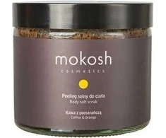 Mokosh Cosmetics Body Salt Srub Coffee &amp; Oranžinis kūno druskos šveitiklis Kava su apelsinu 300g
