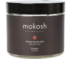 Mokosh Cosmetics kūno šveitiklis su druska, spanguolių druska, kūno šveitiklis spanguolių 300g