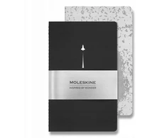 Moleskine 2 sąsiuvinių rinkinys Cahier NASA, L, lygūs (MS-9277536)