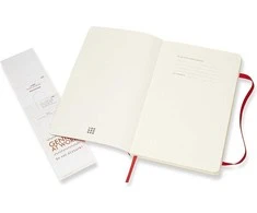 Moleskine srl Užrašų knygutė Moleskine Classic 13x21cm, baltais lapais, minkštu viršeliu, raudonos spalvos