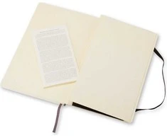 Užrašų knygutė Moleskine Classic 13x21cm, baltais lapais, minkštu viršeliu, juodos spalvos