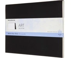 Moleskine Vandens spalvos blokas XL (19x25 cm), 20 puslapių, juoda