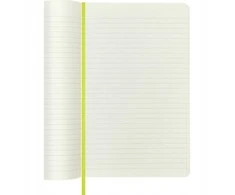 Moleskine Notes MOLESKINE Classic L (13x21cm), w linijos, minkšta oprawa, 192 strony, lemon žalias