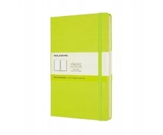 MOLESKINE Classic L užrašų knygelė (13x21cm), lygi, kietais viršeliais, 240 puslapių, citrininės žalios spalvos