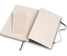 Moleskine srl Užrašų knygutė Moleskine Classic 13x21cm, langeliais, kietu viršeliu, mėlynos spalvos