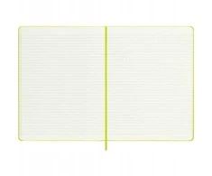 MOLESKINE Classic XL užrašų knygelė (19x25cm), linijuota, kietais viršeliais, 192 puslapiai, citrininės žalios spalvos