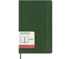 Moleskine dienoraštis 2027, 12M, L, 13x21cm, minkšti viršeliai, myrtle žalias (MS-9278694)