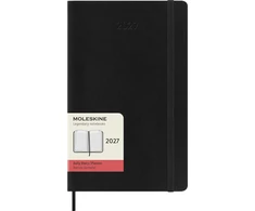Moleskine Dieninis kalendorius 2027, 12M, L, 13x21cm, minkšti viršeliai, juodas (MS-9279394)