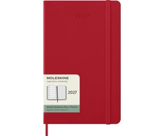 Moleskine savaitinis kalendorius 2027, 12M, L, 13x21cm, kietu viršeliu, scarlet red (MS-9279516)