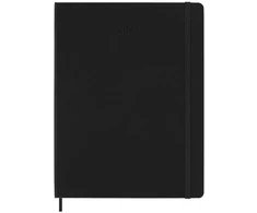 Moleskine savaitinis vertikalus kalendorius Pro 2027, 12M, XL, 19x25cm, kietas viršelis, juodas (MS-9279486)