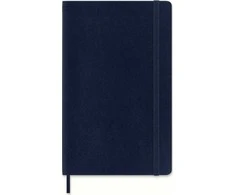 Moleskine MOLESKINA Pastabos L (13x21cm) taškų, minkštas nustatymas, safyro mėlyna, 192 puslapių, mėlyna