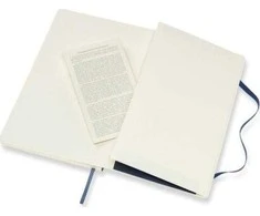 Moleskine MOLESKINA Pastabos L (13x21cm) į tinklelį, minkštas rėmelis, safyro mėlyna, 192 puslapių, mėlyna