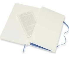 Moleskine MOLESKINE Classic L (13x21 cm) sklandžiai, minkštas nustatymas, hidrangea mėlyna, 240 puslapių, mėlyna