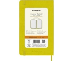 Moleskine MOLESKINE Classic L sąsiuvinis (13x21cm), su pamušalu, kietu viršeliu, šieno geltona, 240 puslapių, geltona
