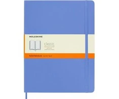 Moleskine MOLESKINE Classic XL (19x25 cm) linija, minkštas šviestuvas, mėlyna, 192 puslapių, mėlyna