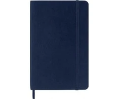 Užrašų knygutė Moleskine Classic 9x14cm, linijomis, minkštu viršeliu, mėlynos spalvos