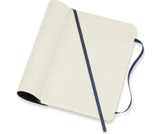 *Užrašų knygutė Moleskine Classic 9x14cm, baltais lapais, minkštu viršeliu, mėlynos spalvos