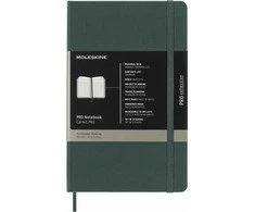 Užrašų knygutė Moleskine Professional, 13x21cm, žalios spalvos