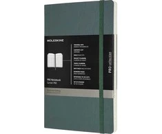 Moleskine MOLESKINE Professional L sąsiuvinis (13x21 cm), minkštu viršeliu, miško žalia, 192 puslapiai, žalia