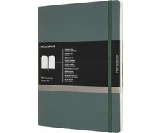 Moleskine MOLESKINE Professional XL sąsiuvinis (19x25 cm), minkštu viršeliu, miško žalia, 192 puslapiai, žalia