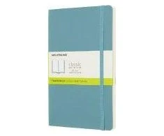 Užrašų knygelė Moleskine Classic, 13x21 cm, balti lapai, minkštais viršeliais, šviesiai mėlynos spalvos