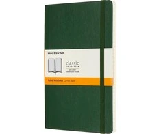 Moleskine 13x21 pastabos Mirtle tinklelis žalias