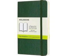 Moleskine Notepad 9x14 sklandžiai mirtos žalia