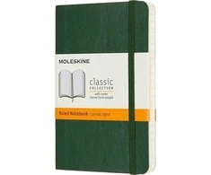 Moleskine Notes 9x14 linijos myrtle žalia