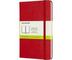 Moleskine Pastabos Classic 11.5x18 t. sklandžiai raudonos spalvos