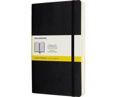 Moleskine Pastabos Classic 13x21 tinklelis, juoda