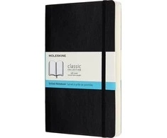 Moleskine Pastabos Classic 13x21 taškas juoda