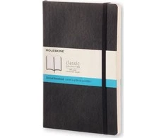 Užrašų knygutė Moleskine Classic 13x21cm, minkštu viršeliu, juodos spalvos