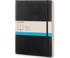 *Užrašų knygutė Moleskine 19x25cm, taškuotais lapais, minkštu viršeliu, juodos spalvos