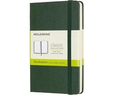 Moleskine Pastabos Classic 9x14 tt. taškai myrtle žalia