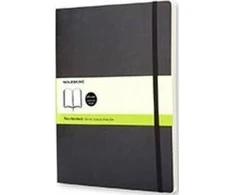 Užrašų knygutė Moleskine Classic 19x25cm, baltais lapais, minkštu viršeliu, juodos spalvos
