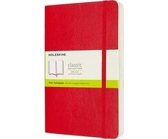 Moleskine Pastabos Classic L 13x21cm sklandžiai raudona