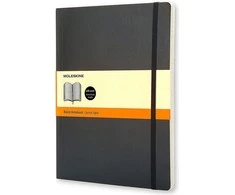 Užrašų knygutė Moleskine Classic 19x25cm, linijomis, minkštu viršeliu, juodos spalvos