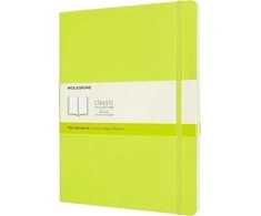 Moleskine Pastabos Classic XL 19x25 gładki 192str BR citrininis gree