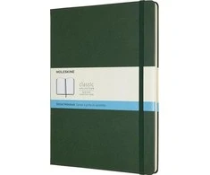 Moleskine Pastabos Classic XL 19x25 tt. taškai myrtle žalia