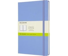 Moleskine MOLESKINE Classic L (13x21 cm) sklandžiai, kietai padengti, hidrangea mėlyna, 240 puslapių, mėlyna