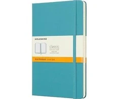 Užrašų knygutė Moleskine Classic, 13x21cm, linijomis, kietu viršeliu, mėlynos spalvos