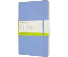 Moleskine MOLESKINE Classic L (13x21 cm) sklandžiai, minkštas nustatymas, hidrangea mėlyna, 240 puslapių, mėlyna