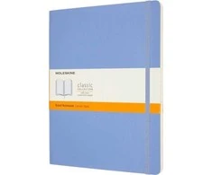 Moleskine MOLESKINE Classic XL (19x25 cm) linija, minkštas šviestuvas, mėlyna, 192 puslapių, mėlyna