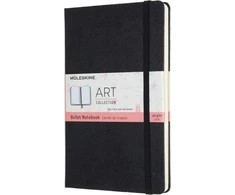 Moleskine MOLESKIE pastabos L (13x21cm) Menas Kulka taškai, hardcover, 160 puslapių, juoda